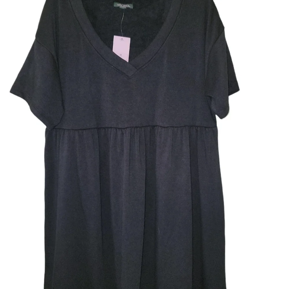 NWT Wild Fable Little Black Dress Midi Casual Beachy Lounge Sz Medium - Picture 4 of 4